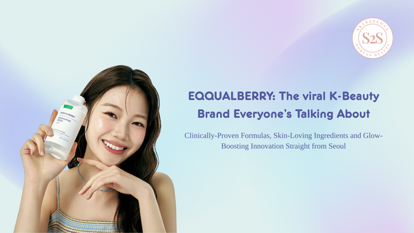 EQQUALBERRY skincare line featuring the Swimming Pool Daily Facial Toner, Bakuchiol Plumping Serum, Vitamin Illuminating Serum, and Swimming Pool Toner – viral K-beauty essentials for radiant, healthy skin