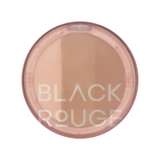 Black Rouge Up And Down Triple Contouring U01 Classic Mood pressed contour palette with highlighter and brown shading powders