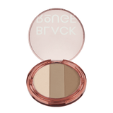 Black Rouge Up And Down Triple Contouring U01 Classic Mood Korean contour palette with three shades for natural face definition