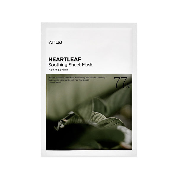 anua heartleaf 77 soothing sheet mask