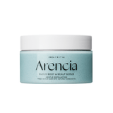 Arencia Fresh Cloud Body & Scalp Scrub French Mint & Lily 260g – refreshing 2-in-1 exfoliator that revitalises scalp and smooths skin with cooling mint and floral lily.