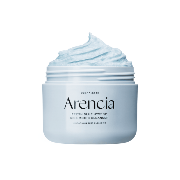 Arencia Fresh Blue Hyssop Rice Mochi Cleanser 120g gentle solid facial cleanser for sensitive skin