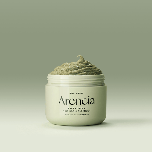 Korean vegan facial cleanser – Arencia green rice and green tea cleansing balm for sensitive and acne-prone skin
