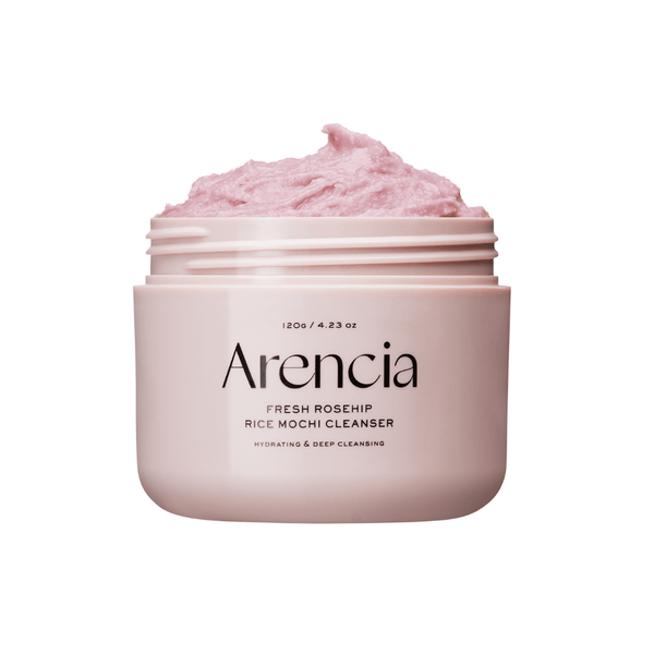 Arencia Fresh Rosehip Rice Mochi Cleanser 120g solid facial cleanser for brightening and hydration