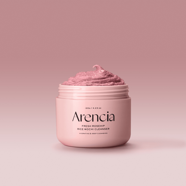 Korean skincare Arencia mochi balm cleanser with rosehip and fermented rice water
