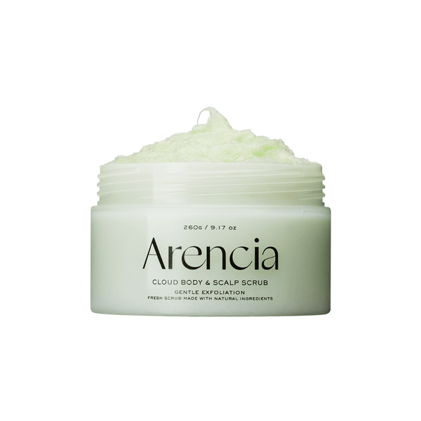2-in-1 Arencia Geranium & Primrose Body and Scalp Scrub with natural sea salt