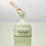 Gentle exfoliating Arencia Body & Scalp Scrub 260g with soothing geranium and primrose scent