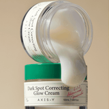 AXIS-Y Dark Spot Correcting Glow Cream lightweight gel texture hydrates, evens tone, and boosts radiance