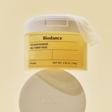 Biodance Vita niacinamide gel toner pads packaging showing 60 pads for oil balance and smooth skin texture.