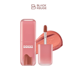 Black Rouge Glow Bokki Tint GB06 Cheese Coral Korean lip tint in warm coral shade with glossy finish