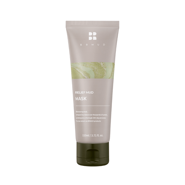 BRMUD Relief Mud Mask – Korean wash-off mud mask with Boryeong mud for deep pore cleansing and skin detox