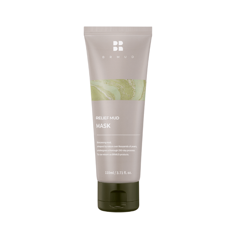 BRMUD Relief Mud Mask – Korean wash-off mud mask with Boryeong mud for deep pore cleansing and skin detox