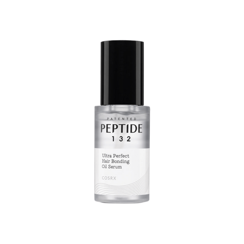 COSRX PEPTIDE-132 Ultra Perfect Hair Bonding Oil Serum to smooth frizz, repair damage, and boost shine with lightweight nourishing oils