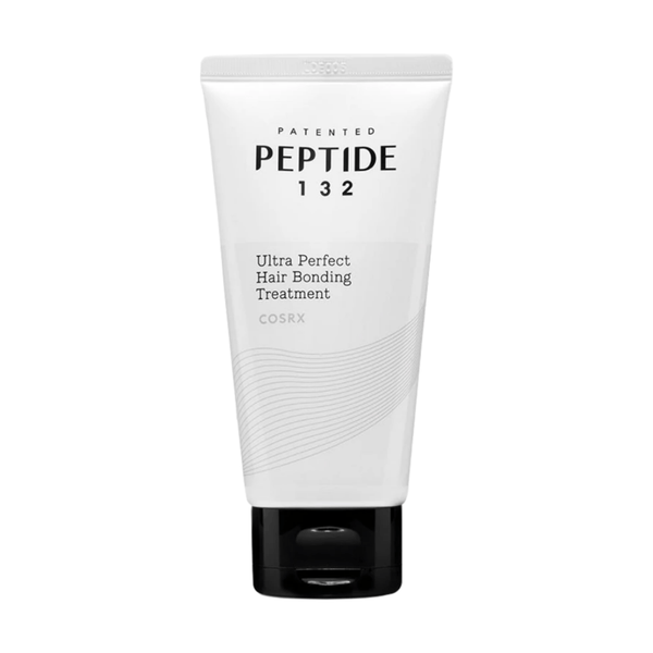 COSRX Peptide-132 Ultra Perfect Hair Bonding Treatment weekly rinse-off mask to repair damaged, frizzy, and chemically processed hair.