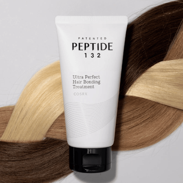 Restorative hair bonding treatment with PEPTIDE-132 and nourishing plant oils for smoother, shinier, and stronger hair.