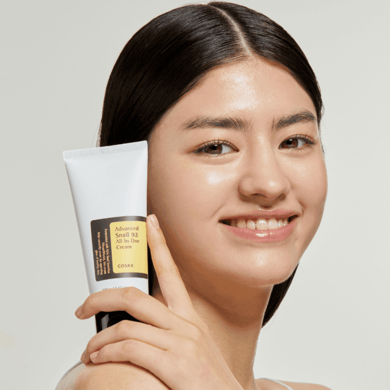 COSRX Snail 92 Cream 100g – all-in-one moisturiser for improved skin texture, elasticity, and hydration