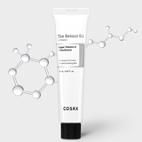 COSRX Retinol 0.1 Cream tube – lightweight moisturiser to boost radiance and support skin renewal