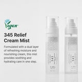Dr. Althea 345 Relief Cream Mist 100ml is a Korean hydrating mist that calms sensitive skin and strengthens the moisture barrier.