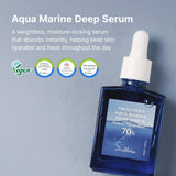 Dr. Althea Aqua Marine Deep Serum 30ml is a vegan Korean hydrating serum that calms skin and strengthens the moisture barrier.