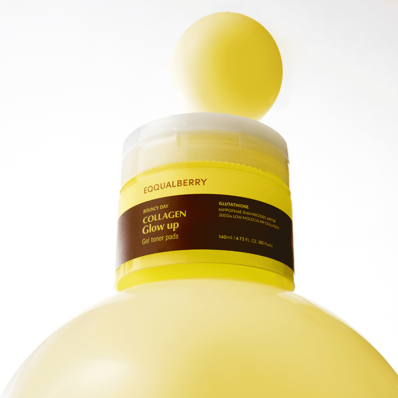 Eqqualberry Collagen Toner Pad 60pcs for glowing, smooth, youthful skin