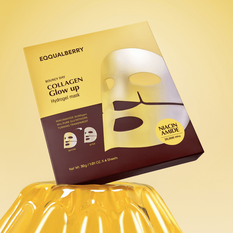 Eqqualberry Collagen Glow Up Hydrogel Mask 30g (1pc) | Skin2Seoul Sheet Mask