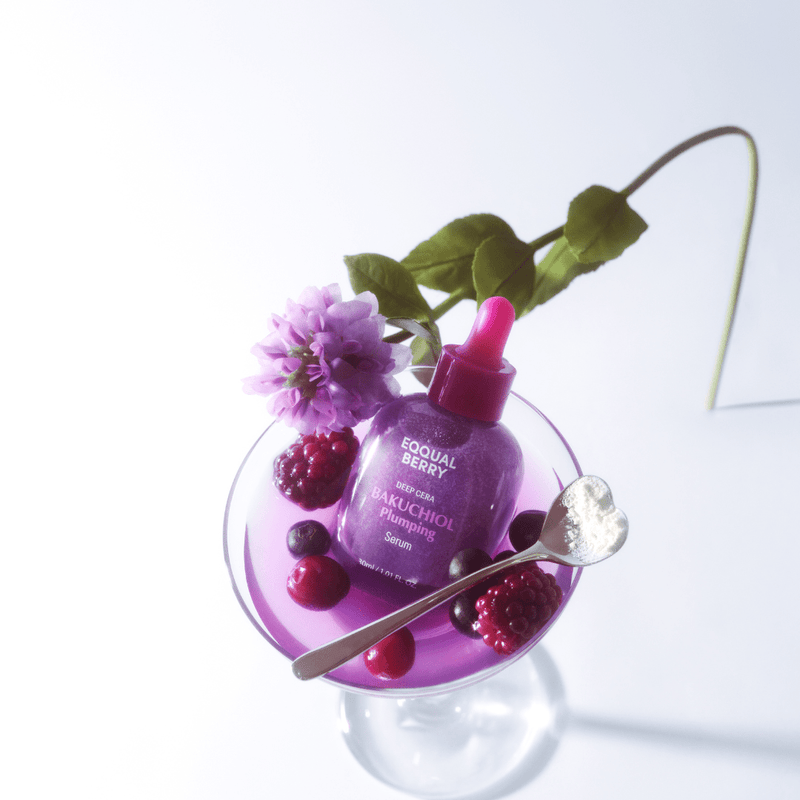 EQQUALBERRY Bakuchiol Plumping Serum 30ml – Hydrating and Firming Serum for All Skin Types
