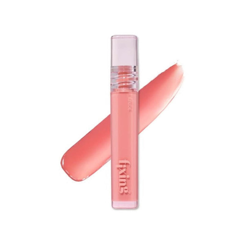 Etude Glow Fixing Tint Dewy Fig - Korean makeup lip tint for smooth, non-sticky gloss with rich pigmentation and glow-enhancing finish