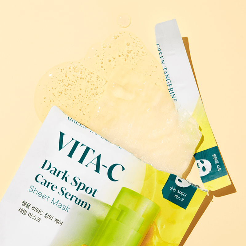 goodal green tangerine vita c serum mask review