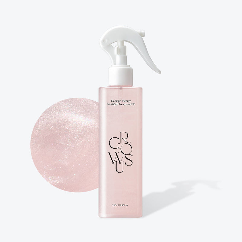Growus Damage Therapy No-Wash Treatment 250ml – Leave-in Korean hair treatment with marine collagen for frizz control and hydration
