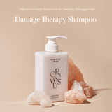 Growus Damage Therapy Shampoo – Repairing shampoo with seaweed complex and collagen for smooth, frizz-free hair