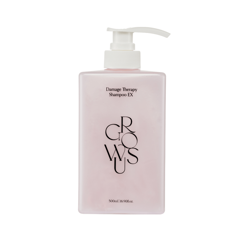 Korean Shampoo bottle labeled 'Growus' on a white background