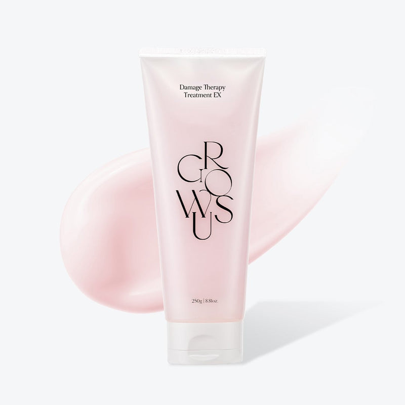 Growus Damage Therapy Hair Cream Treatment 220ml – Intensive Korean hair mask with protein and collagen for dry, damaged hair