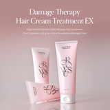 220ml Growus Hair Cream Treatment – Nourishing hair care with Himalayan pink salt, pearl extract, and rose musk scent