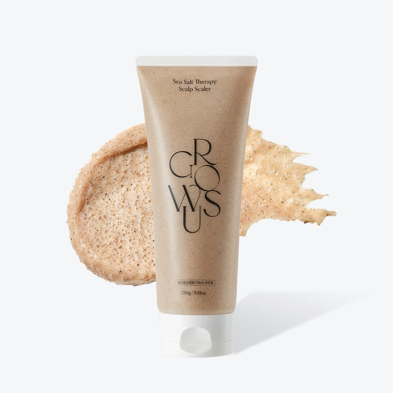 Growus Sea Salt Therapy Scalp Scaler 120g – Korean scalp scrub with Dead Sea salt and seaweed complex for deep cleansing and exfoliation