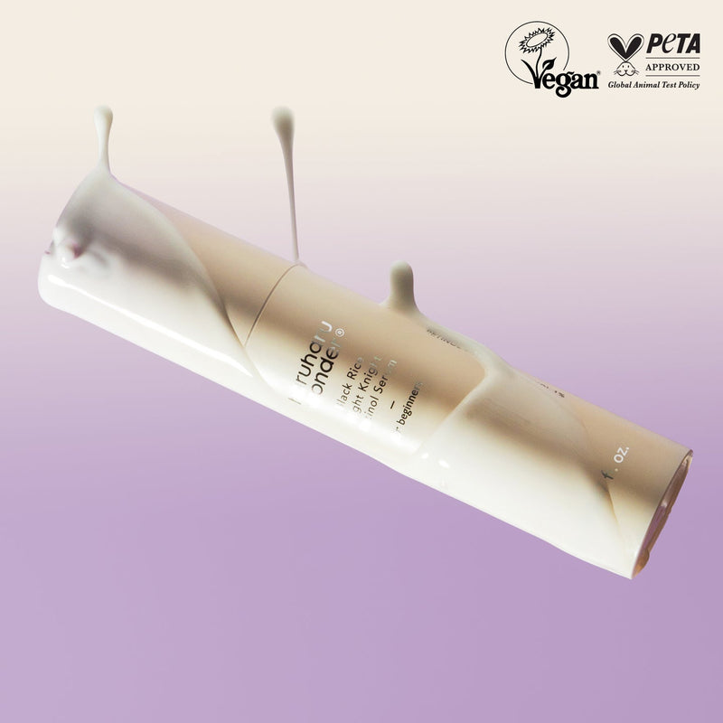 HaruHaru Black Rice Retinol Serum for sensitive and retinol-beginner skin, supporting radiance and barrier function.
