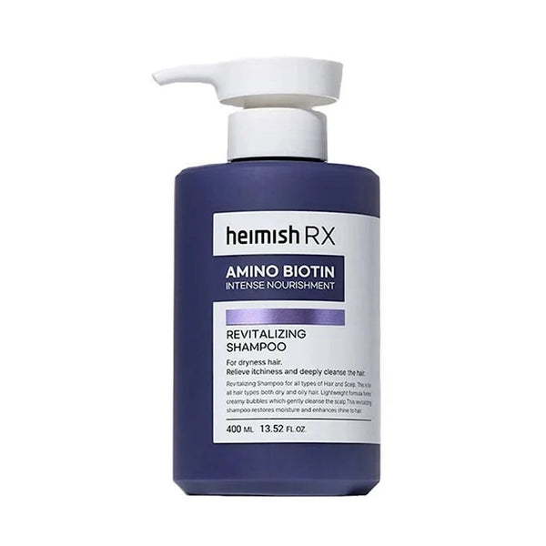 Heimish RX Amino Biotin Revitalizing Shampoo 400ml for damaged hair repair and scalp nourishment
