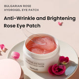 Korean hydrogel eye patches with Bulgarian Rose Water for dark circles, wrinkles and under-eye hydration