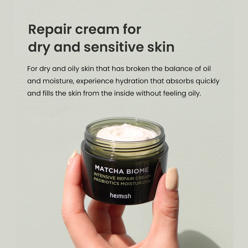 Lightweight Heimish Intensive Repair Cream suitable for sensitive and redness-prone skin