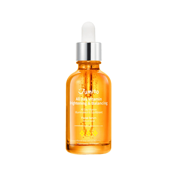 UMISO All Day Vitamin Brightening and Balancing Serum with multi-vitamin complex and niacinamide to brighten dull skin, fade pigmentation and boost radiance.