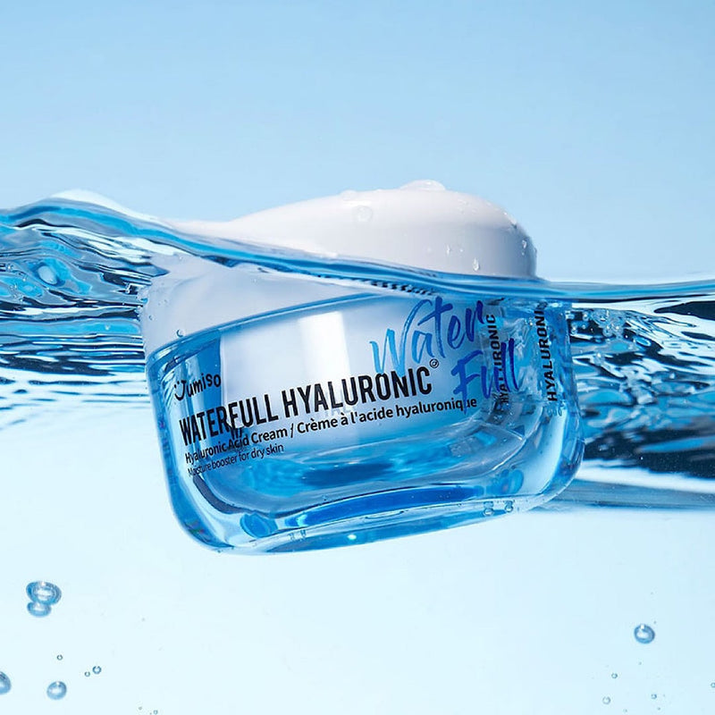 Hydrating Korean Skincare Cream – Jumiso Waterfull Hyaluronic Acid Cream with Hyaluronic Acid Complex, this K-beauty skincare formula is ideal for All Skin Types, Boosts Moisture and Skin Barrier Protection