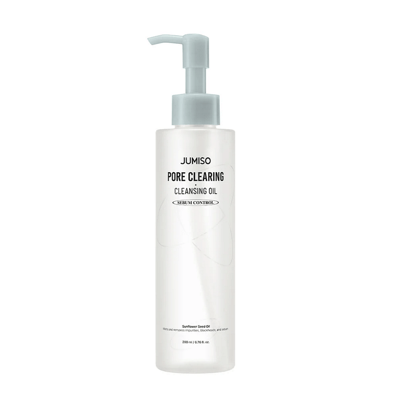 Jumiso Pore Clearing Cleansing Oil 200ml – Korean skincare oil cleanser, effectively removes impurities and makeup, helps minimise pores, and balances oily skin for a fresh, clear complexion