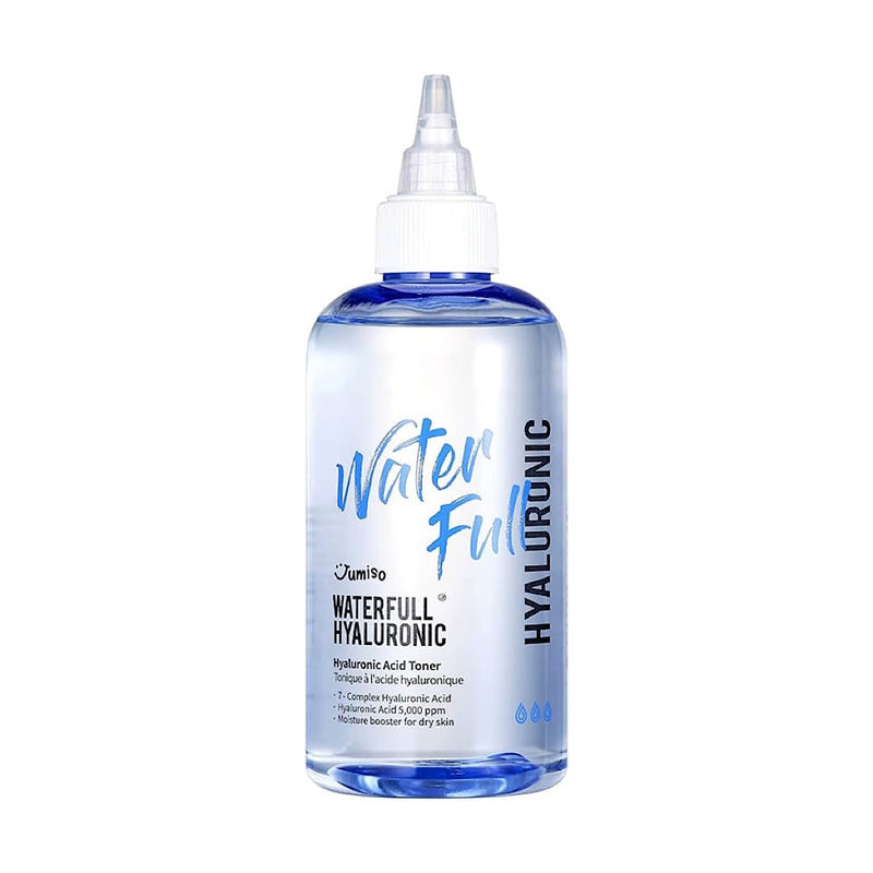 Jumiso Waterfull Hyaluronic Acid Toner 250ml – Hydrating Korean Skincare Toner with Multi-Layer Hyaluronic Acid for Deep Moisture and Plump, Dewy Skin, Vegan and Suitable for Sensitive Skin.