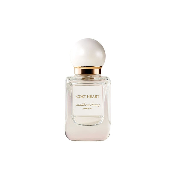 Matthew Chang Cozy Heart Eau de Toilette 30ml with tangerine, bergamot, floral heart notes and soft white musk