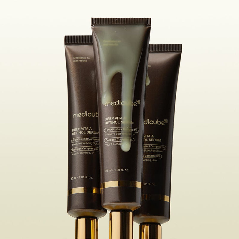 Medicube Deep Vita A Retinol Serum targeting dark spots, uneven texture, and dullness