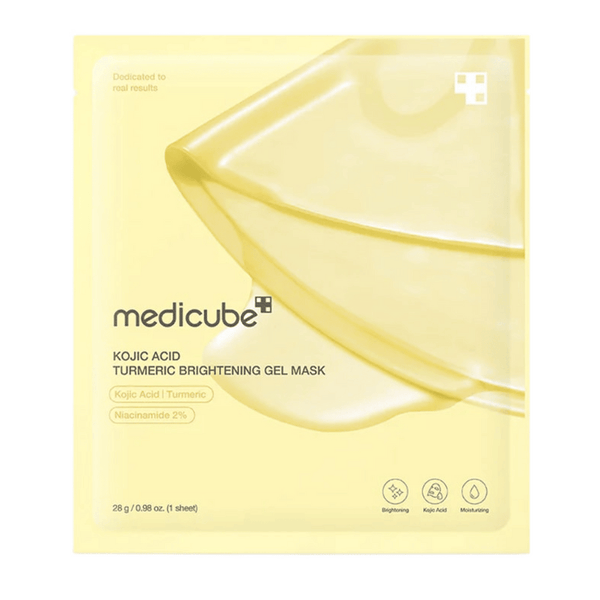 Medicube Kojic Acid Turmeric Brightening Gel Mask 1pc – exfoliating and brightening facial treatment for glowing skin