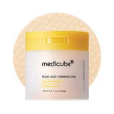 Medicube Kojic Acid Turmeric Toner Pad 70 Pads with kojic acid and niacinamide for dark spots and brighter skin