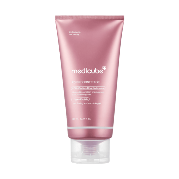Medicube PDRN Booster Gel 300ml with Salmon PDRN, peptides, ceramides and collagen for hydrated, firm, radiant skin