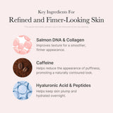 Korean PDRN overnight wrapping mask with caffeine, hyaluronic acid and peptides for plump radiant skin