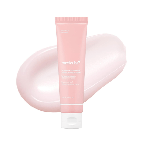 Medicube PDRN Pink Hyaluronic Moisturizing Cream 50ml with Salmon PDRN and 10 types of hyaluronic acid for deep hydration