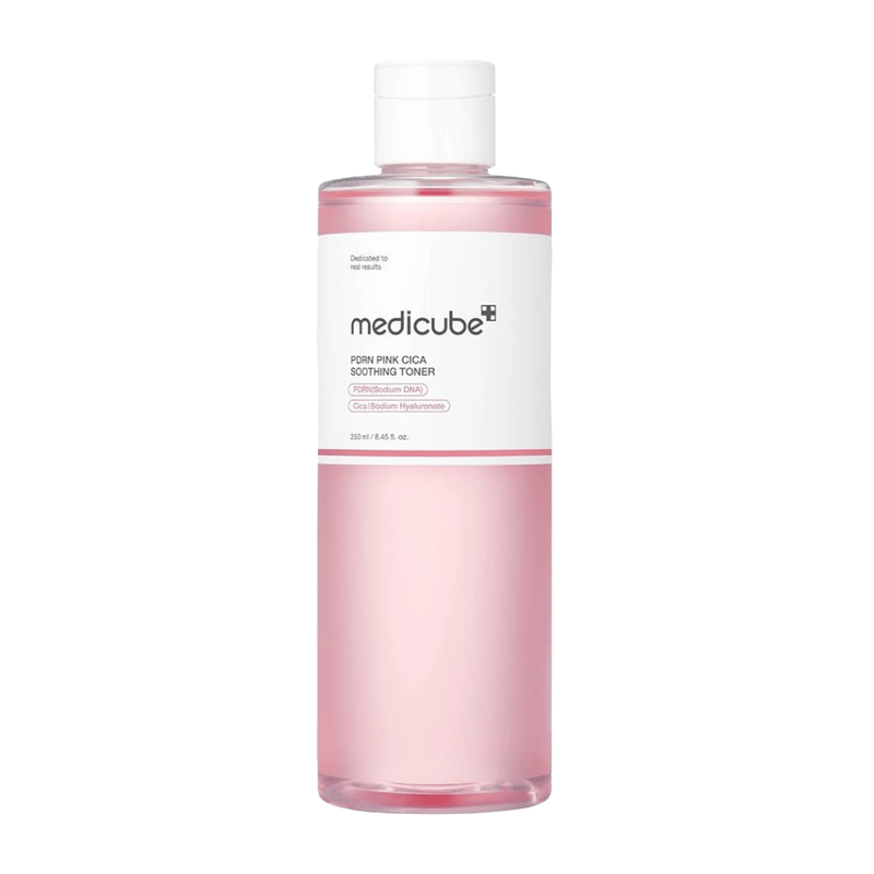 Medicube PDRN Pink Cica Soothing Toner 250ml with Salmon PDRN and Centella Asiatica to calm irritation and brighten skin